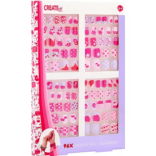 Create it! Kunstn�gel Display 96 St�ck im Pack, selbstklebend