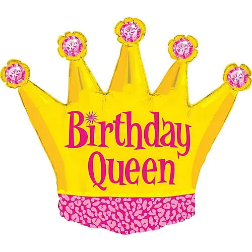 Grabo Folienballon Birthday Queen - 91 cm