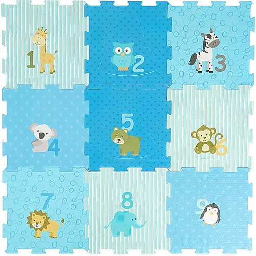 Bieco Baby-Puzzlematte, 18-teilig, Schaumstoff f�r Babys und Kinder