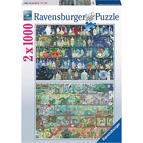 Ravensburger Puzzle 2in1 Zoe Sadler: Magische Regale - 1000 Teile