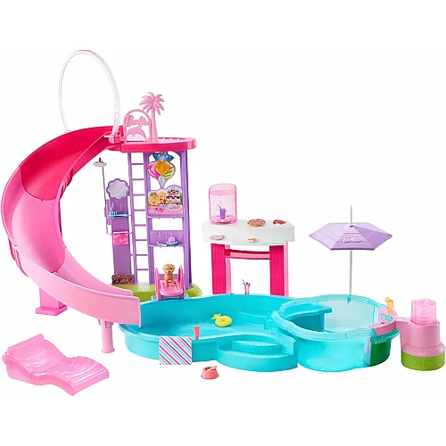 Barbie Traumpool Spielset mit sechs Spielbereichen