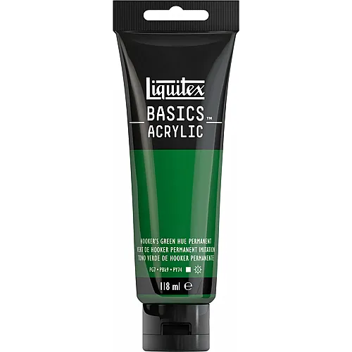 Liquitex Lqx Basics Acrylfarbe 118ml Tube Hookers Gr�n Perm. Farbton