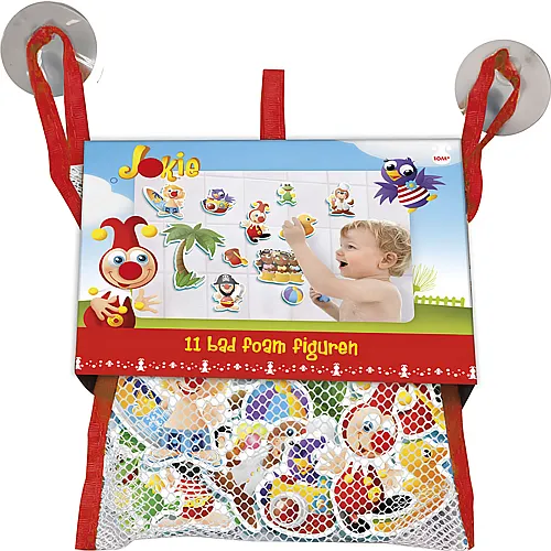 Bambolino Toys Badefiguren Jokie im Aufbewahrungsnetz - 10 Teile
