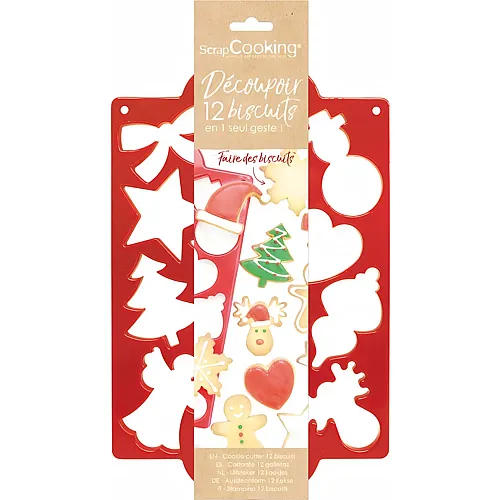 ScrapCooking Multiausstecher Weihnachten (12 Motive)