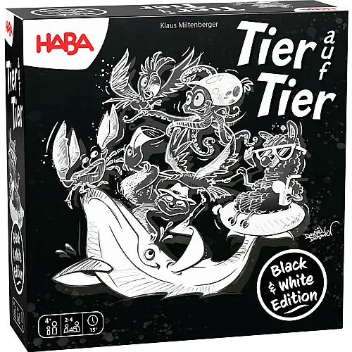 HABA Spiele Tier auf Tier - Black & White Edition