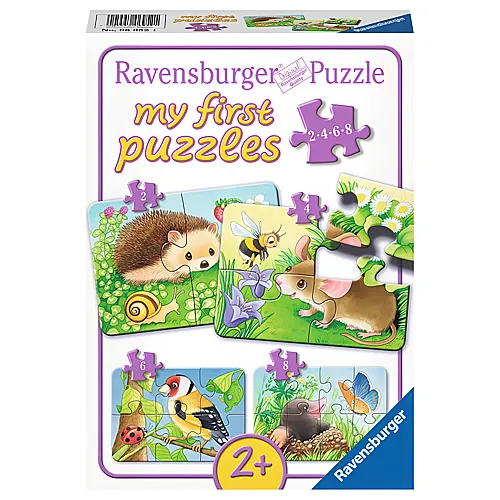 Ravensburger Puzzle Ssse Gartenbewohner (2,4,6,8)