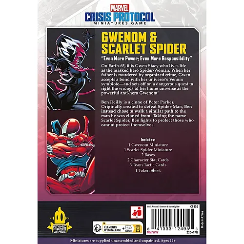 Atomic Mass Games Mpc Gwenom & Scarlet Spider (mult)