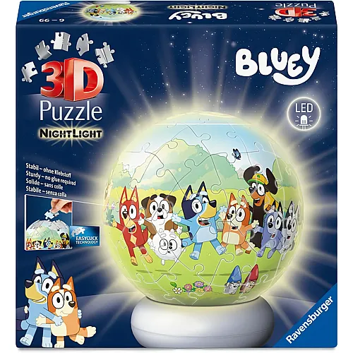 Ravensburger Puzzleball Nachtlicht Bluey - 73 Teile