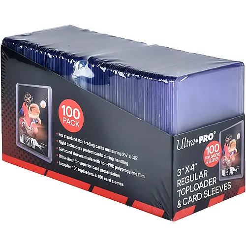 Toploader Regular 35pt & Soft Penny Sleeves Bundle 100Teile