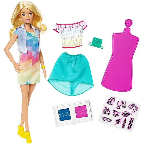 Barbie Fashion & Friends Loves Crayola Stamp N Style Puppe