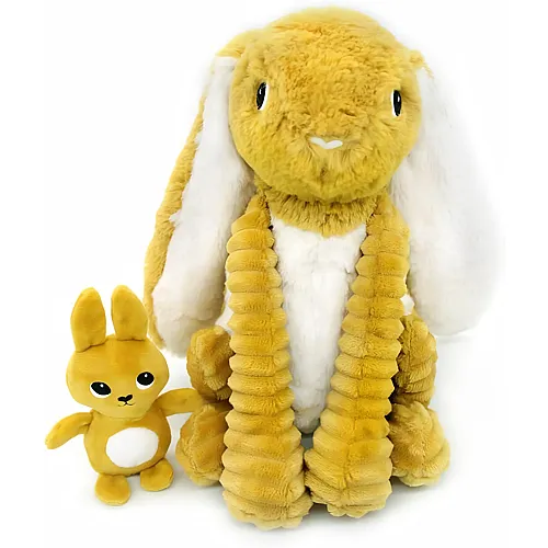 Les D�glingos Toudou Bunny Mom&baby Mustard