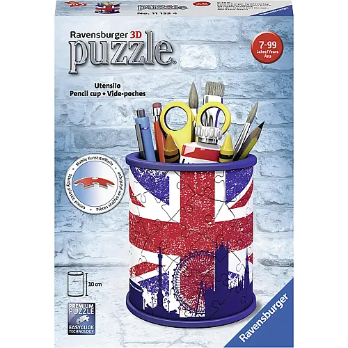 Ravensburger Puzzle 3D Utensilo: Union Jack - 54 Teile