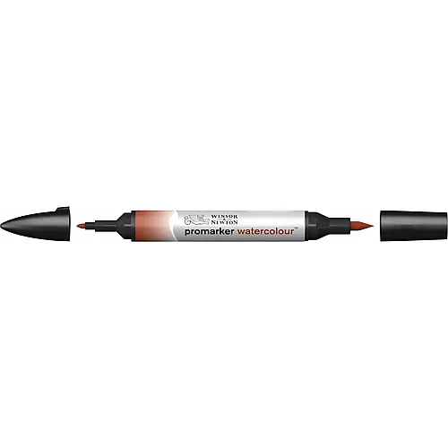 Winsor & Newton Promarker Watercolour mit 2 Spitzen Rot Gebrannt