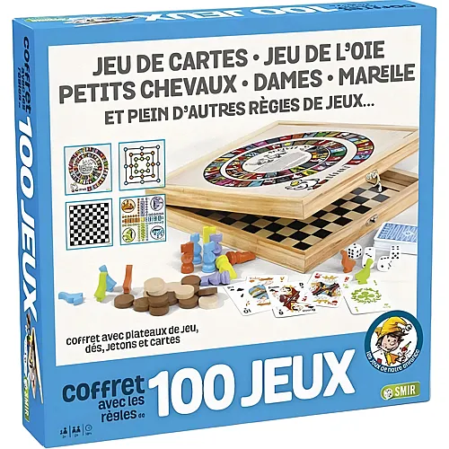 Cartamundi Coffret 100 Jeux Junior EN Bois
