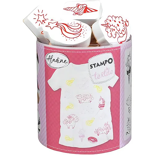 Aladine Stampo Textile Einh�rner