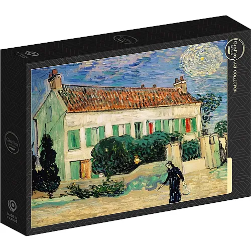 Grafika Puzzle Art Collection Vincent Van Gogh La Maison Blanche, la Nuit, 1890 - 1000 Teile