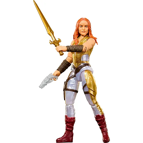 Mattel MOTU Teela Figur 14 cm, bewegliche Gelenke,