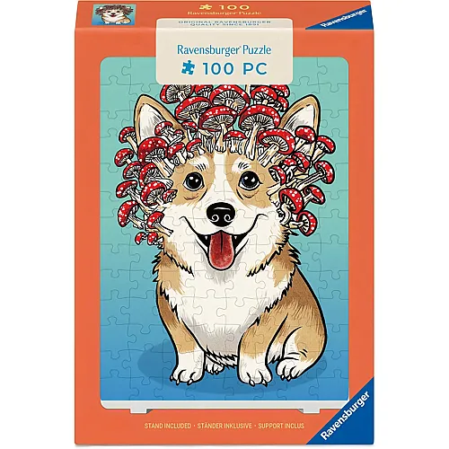 Ravensburger Puzzle Corgi-Pilz - 100 Teile