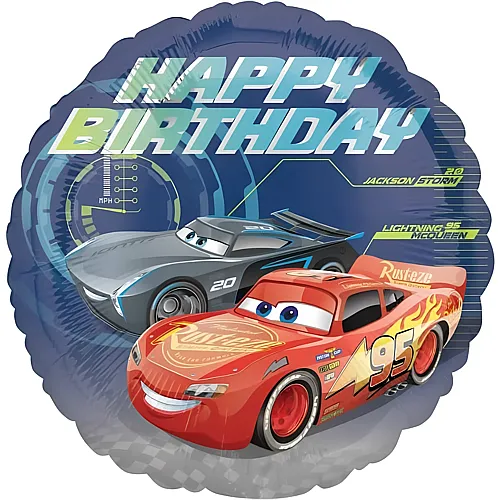 Folienballon Cars Happy Birthday 43cm