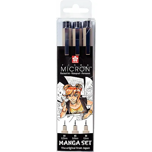 Sakura Fineliner Manga Pigma Micron