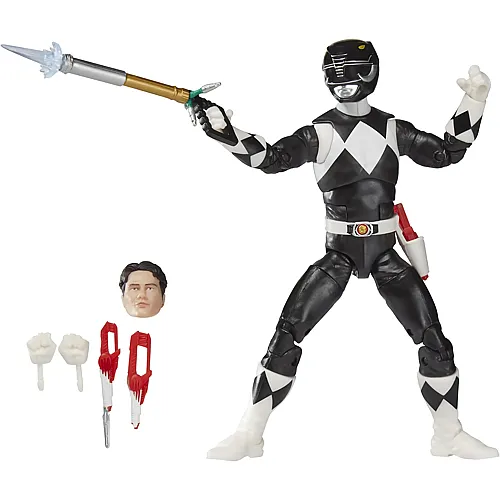 Hasbro Lightning Collection Power Rangers Mighty Morphin Schwarzer Ranger - 15 cm