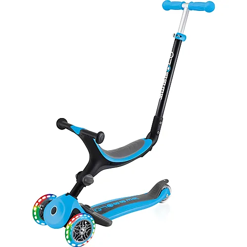 Globber Scooter Go Up Foldable Plus Lights Blau