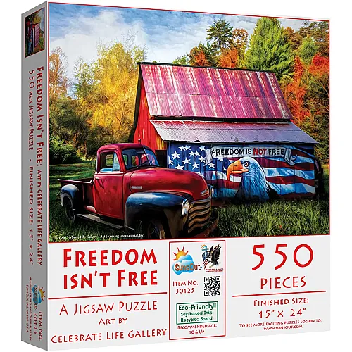SunsOut Puzzle Celebrate Life Gallery Freiheit ist nicht Kostenlos (550Teile)
