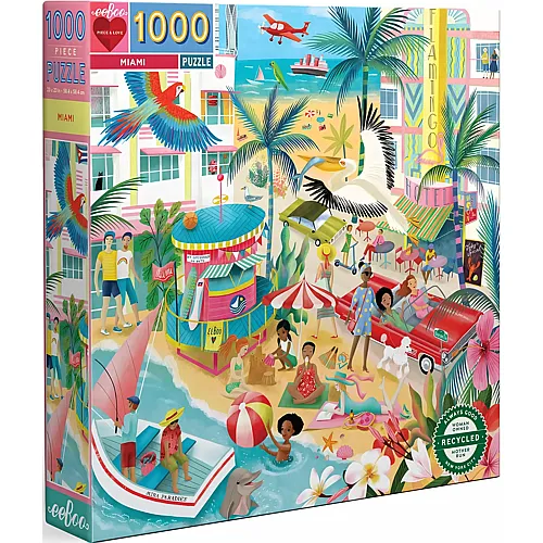 eeBoo Puzzle Miami - 1000 Teile