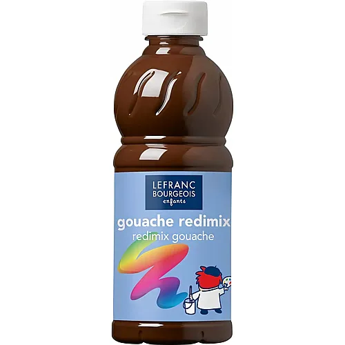 Lefranc Bourgeois Lfb Fl�ssige Tempera Redimix 500ml Flasche - Umbra Gebrannt