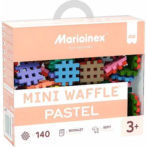 Marioinex Mini Waffle Bausteine Pastell - 140 Teile
