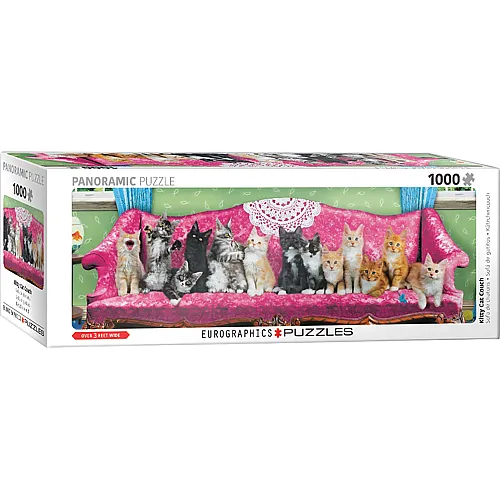 K�tzchen-Katzen-Couch 1000Teile