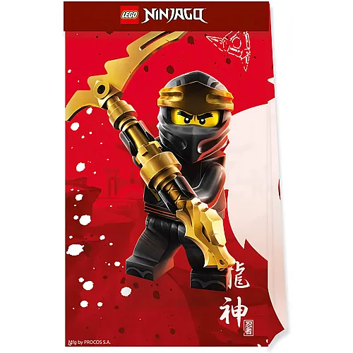Procos Lego Ninjago Partyt�ten - 4 Teile