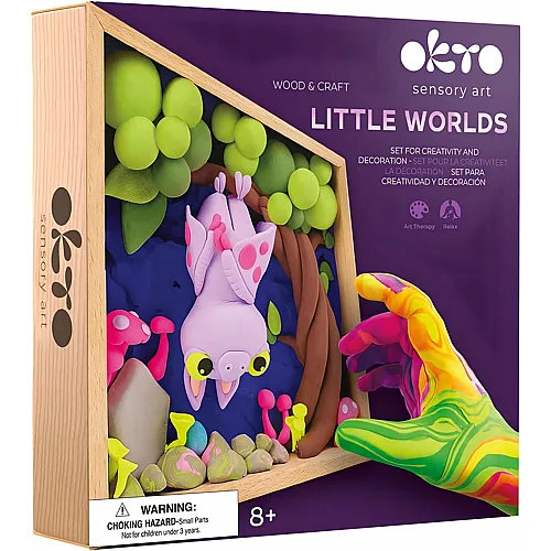 Okto 3D Modelliermasse im Holzkasten Fledermaus