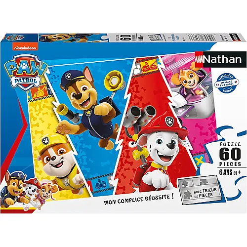 Nathan Puzzle Bunte Paw Patrol - 60 Teile