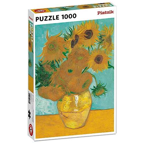 Piatnik Puzzle Vincent Van Gogh Vase mit Sonnenblumen (1000Teile)
