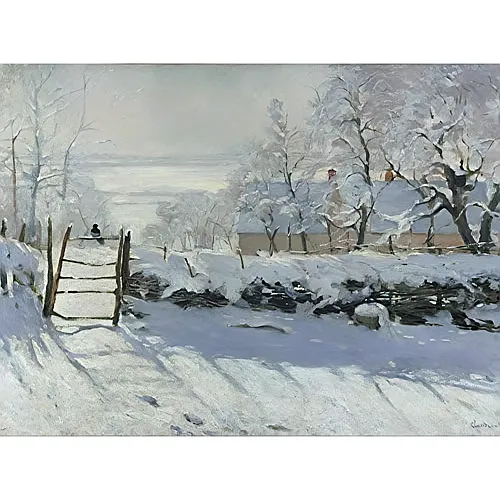 Grafika Puzzle Art Collection Claude Monet Die Elster, 1868-1869 - 2000 Teile