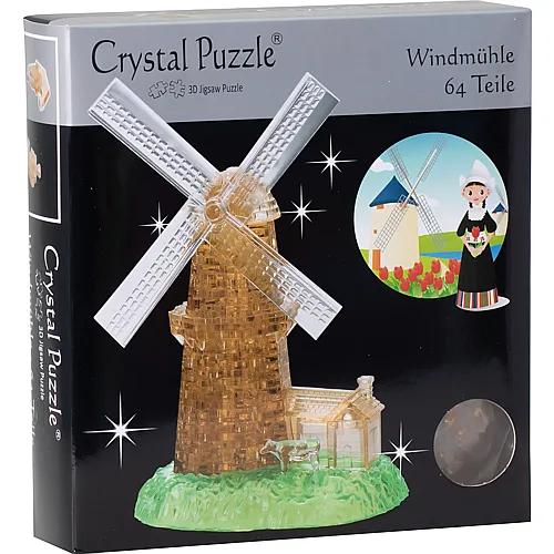 HCM Kinzel Crystal Puzzle 3D Windm�hle (64Teile)
