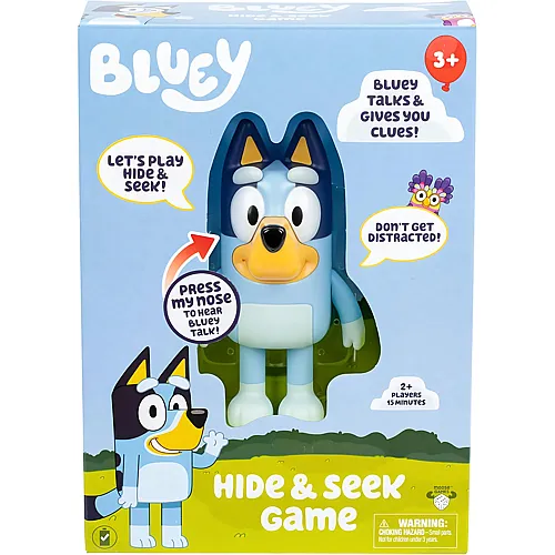 Moose Toys Bluey Versteckspiel, verstecken Sie die Figur und dr�cken Sie ihre Nase (DE)
