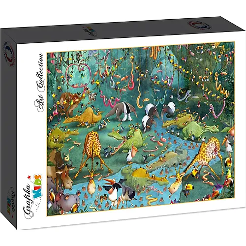 Grafika Puzzle Art Collection Fran�ois Ruyer Grafika Kids Dschungel - 204 Teile