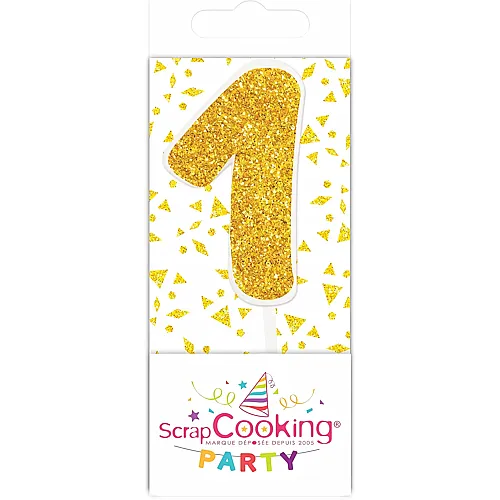 ScrapCooking Mini Kerze 1 Gold