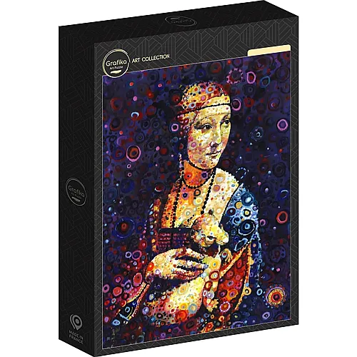 Grafika Puzzle Art Collection Leonardo da Vinci: Lady with an Ermine, by Sally Rich - 500 Teile