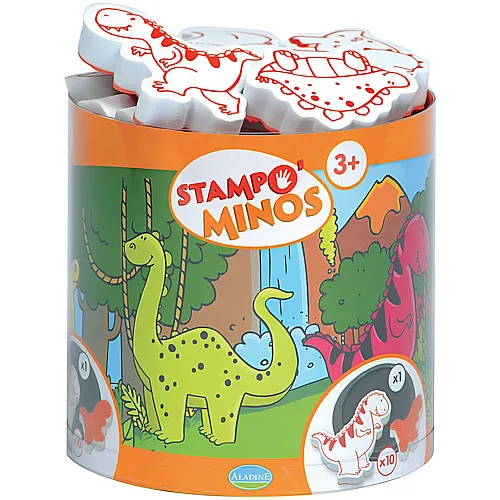 Aladine Stampo Minos Dinosaurier (10Stempel)