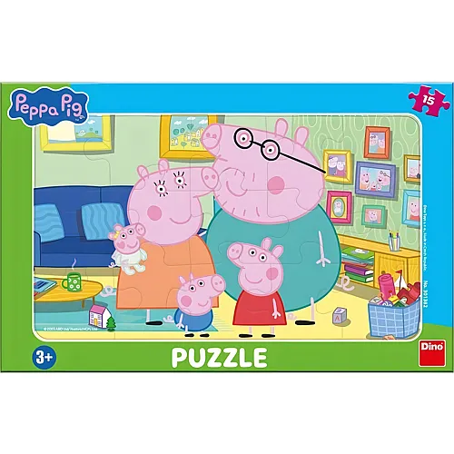 Peppa Pig im Wohnzimmer - 15 Teile