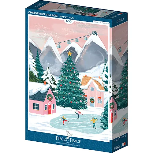 Pieces & Peace Puzzle Katy Simply Christmas Village - 500 Teile