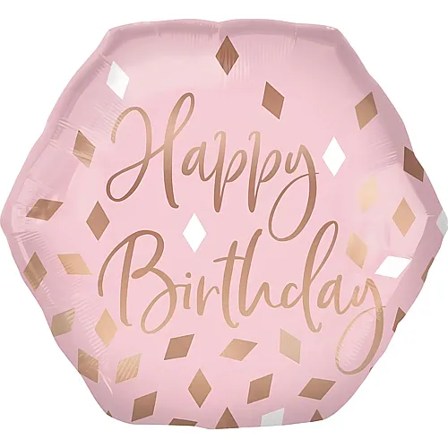 Amscan Folienballon Happy Birthday (58x50cm)