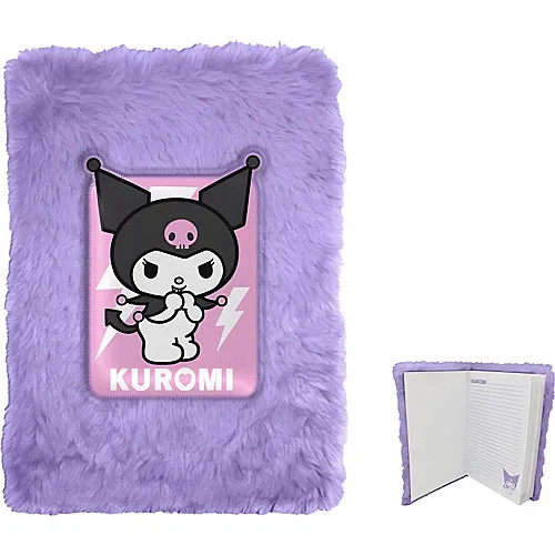 Kids Licensing Kuromi Notizbuch Pl�sch 21x15.5x2.5cm, A5