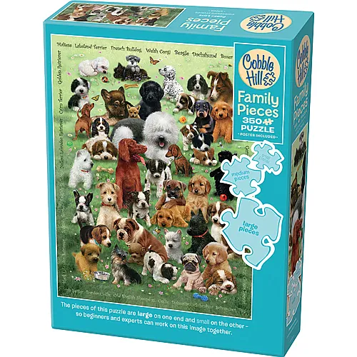 Cobble Hill Puzzle Welpen - 350 Teile