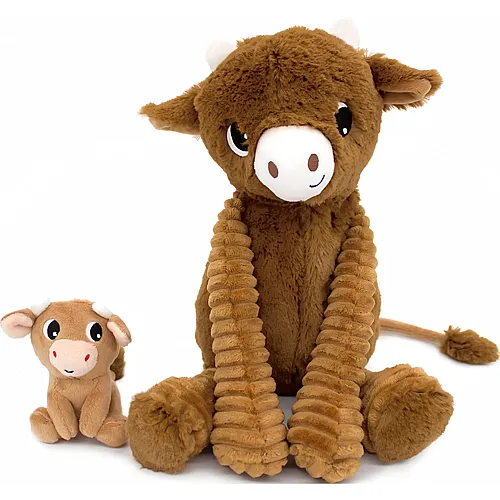 Hindou die Kuh-Mama mit Baby - 24 cm