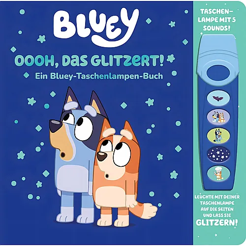 Phoenix Taschenlampen-Soundbuch Bluey Das glitze