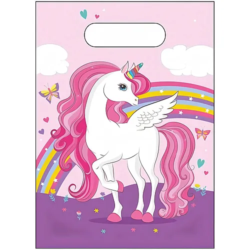 Procos Partyt�ten Einhorn Regenbogenfarben, 6 Stk.